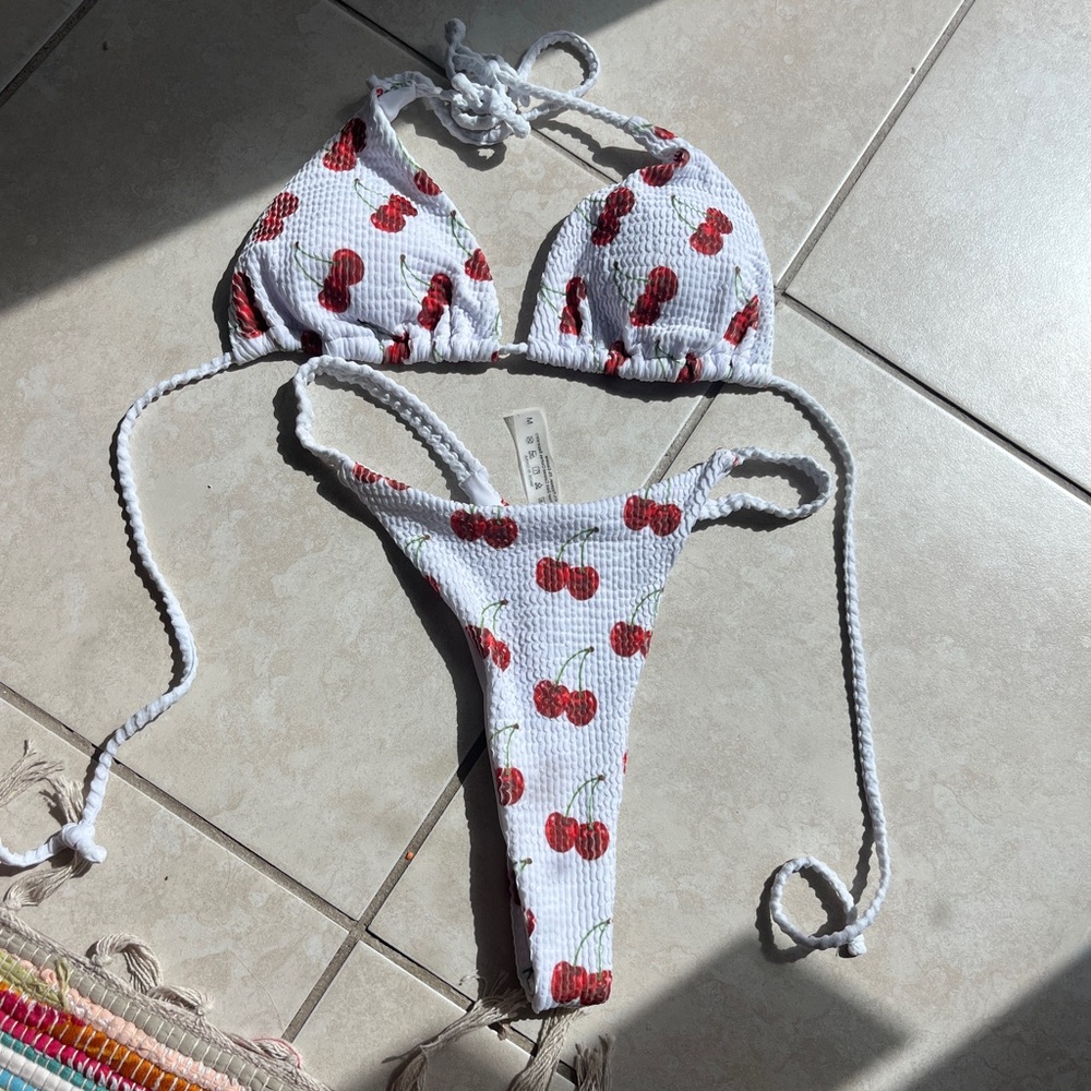 Cherry bikini new without tag